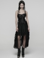 Black Gothic Rose Jacquard Corset Top for Women