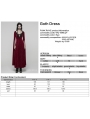 Red Sexy Gothic Historical Inspired Rose Velvet Long Dress