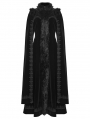 Black Retro Gothic Plush Velvet Long Cloak Coat for Women