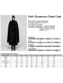 Black Retro Gothic Plush Velvet Long Cloak Coat for Women