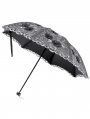 Black Gothic Lolita Elegant Embroidered Lace Umbrella