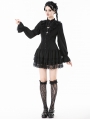 Black Lolita Dark Gothic Drop Waist Mini Dress