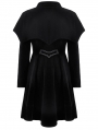 Black Retro Gothic Bat-Winged Witch Velvet Coat for Women