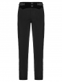 Black Retro Gothic Patchwork Trousers for Men