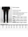 Black Retro Gothic Patchwork Trousers for Men