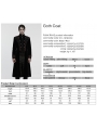 Black and Red Gothic Palace Embroidery Velvet Party Coat for Men