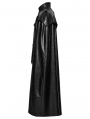 Black Gothic Punk One-Piece Military Shirt Cloak for Men