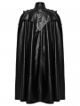 Black Gothic Punk One-Piece Military Shirt Cloak for Men