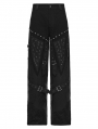 Black Gothic Punk Street Rock Straight Pants for Men
