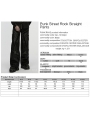 Black Gothic Punk Street Rock Straight Pants for Men