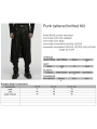 Black Gothic Punk Tattered Knitted Kilt for Men