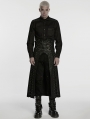 Black Gothic Punk Rebel Handcuffs Kilt for Men
