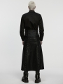 Black Gothic Punk Rebel Handcuffs Kilt for Men