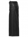 Black Gothic Punk Rebel Handcuffs Kilt for Men
