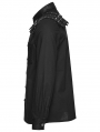 Black Gothic Punk Street Rock Shirt for Men