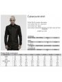 Black Gothic Cyberpunk Irregular Bat Collar Shirt for Men