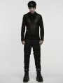 Black Gothic Punk Waterproof Techwear Pants for Men