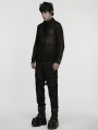 Black Gothic Punk Waterproof Techwear Pants for Men