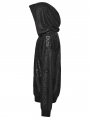 Black Gothic Punk Harajuku Decadent Loose Hoodie for Men