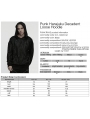 Black Gothic Punk Harajuku Decadent Loose Hoodie for Men