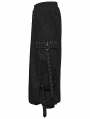 Black Gothic Cyberpunk Loose Cuffed Trousers for Men