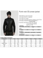 Black Gothic Punk Rock Suede Denim Short Jacket for Men