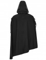 Black Gothic Wasteland Punk Waterproof Irregular Cloak for Men