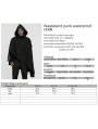Black Gothic Wasteland Punk Waterproof Irregular Cloak for Men