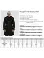 Black Gothic Rough Punk Asymmetric Plush Jacket for Men