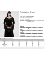 Black Gothic Velvet Long Sleeve Fishtail Plus Size Maxi Dress