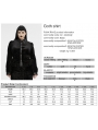 Black Gothic Gradient Velvet Bat Collar Long Sleeve Plus Size Shirt for Women