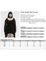Black Gothic Long Bat Mesh Sleeve Cold Shoulder Plus Size Dress