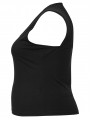 Black Gothic Cyberpunk Sleeveless Plus Size T-Shirt for Women