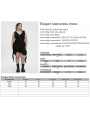 Black Gothic Sleeveless Irregular Hem Plus Size Dress