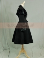 Black Long Sleeves Lace Winter Gothic Coat for Women