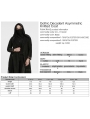 Black Gothic Decadent Asymmetric Knitted Hooded Plus Size Trench Coat for Women