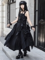Black Gothic Multi-Layered Ruffle Loose Lolita JSK Dress
