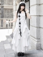 White Gothic Multi-Layered Ruffle Loose Lolita JSK Dress