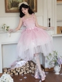 Pink Shimmering Bow Classic Lolita JSK Dress Full Set