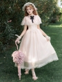 Pink Edwardian Illusion V-Neck Classic Lolita OP Dress