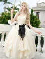 Beige Ruffle Layered Classic Lolita JSK Long Dress Set
