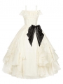 Beige Ruffle Layered Classic Lolita JSK Long Dress Set