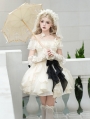 Beige Ruffle Layered Classic Lolita JSK Short Dress Set