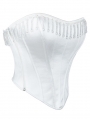 White Gothic Crystal Beaded Tassle Bridal Corset