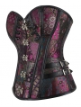 Colorful Steampunk Buckled Overbust Gothic Corset