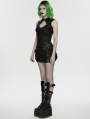 Black Gothic Apocalypse Punk Skirt with Detachable 3D Pocket