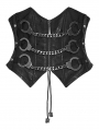 Black Gothic Punk Handcuffs Chain Corset Waistband