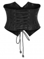 Black Gothic Punk Handcuffs Chain Corset Waistband