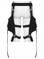 Black Gothic Punk Belt Leg Harness with Bag