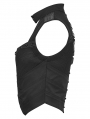 Black Gothic Cyberpunk Mechanical Vest Top for Women